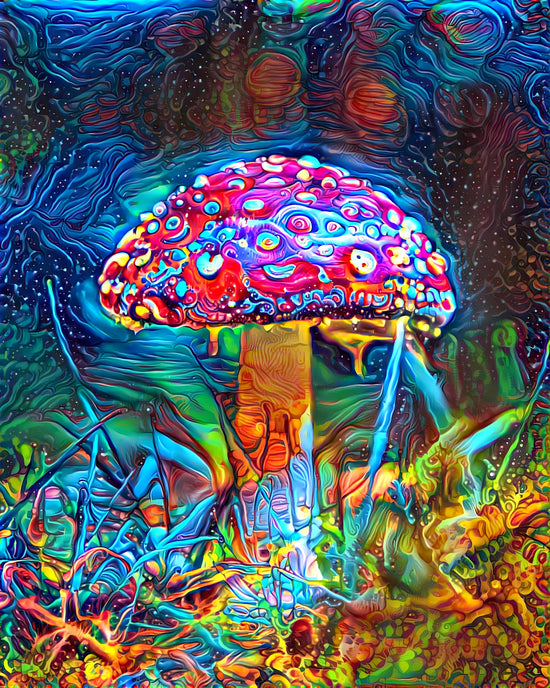 Psychedelic Mushroom Artwork