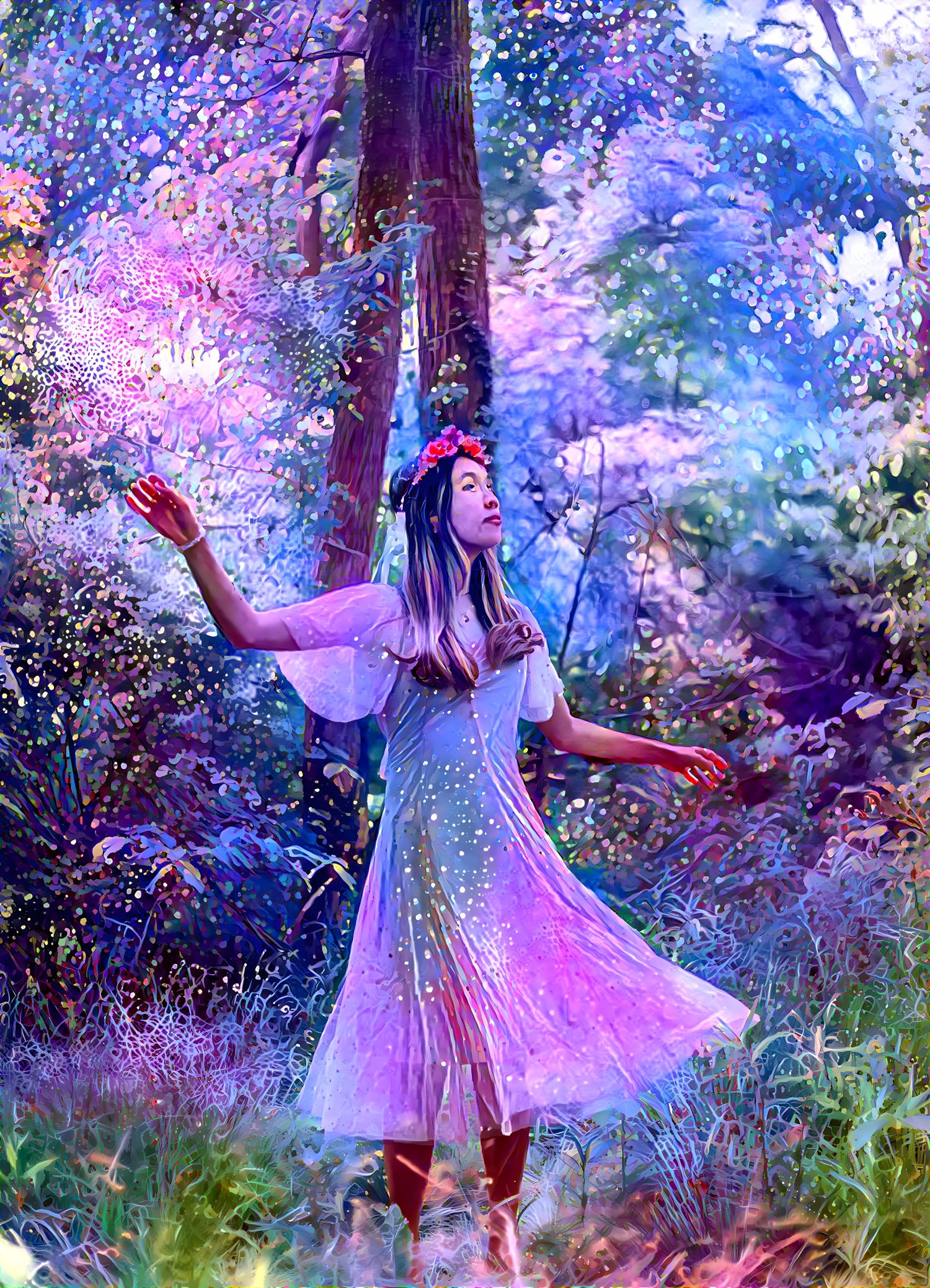 Maiden in a Magical Forest Artwork