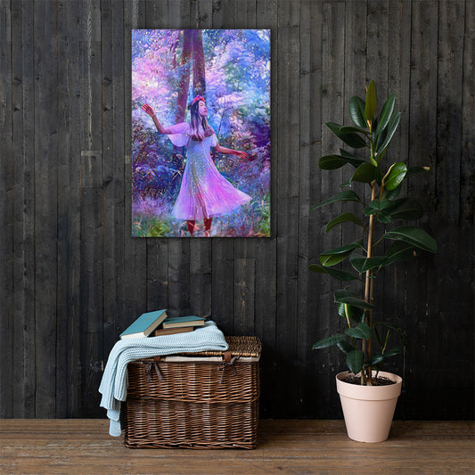 Maiden in a Magical Forest Canvas Print