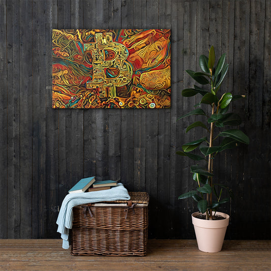 The Bitcoin Prophecy Canvas Print